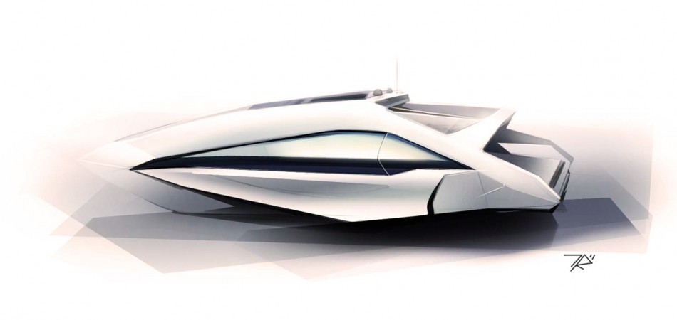 Quick digital yacht render