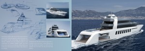 Super yacht exterior design for AMELS Holland B.V.
